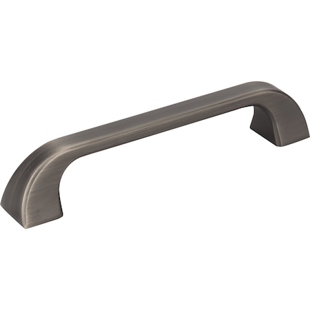 Jeffrey Alexander 128 mm Center-to-Center Brushed Pewter Square Marlo Cabinet Pull 972-128BNBDL